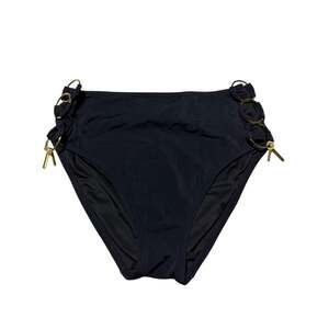 Victorias Secret High-Waist Bikini Gold Ring Sides L EUC